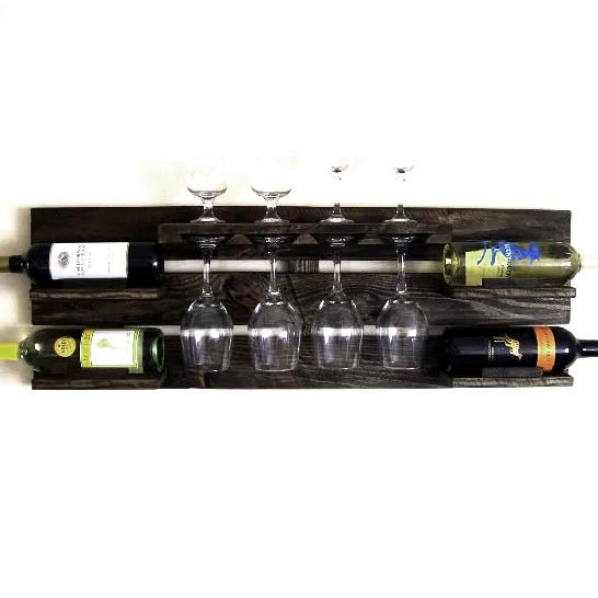 Настенная винная полка 