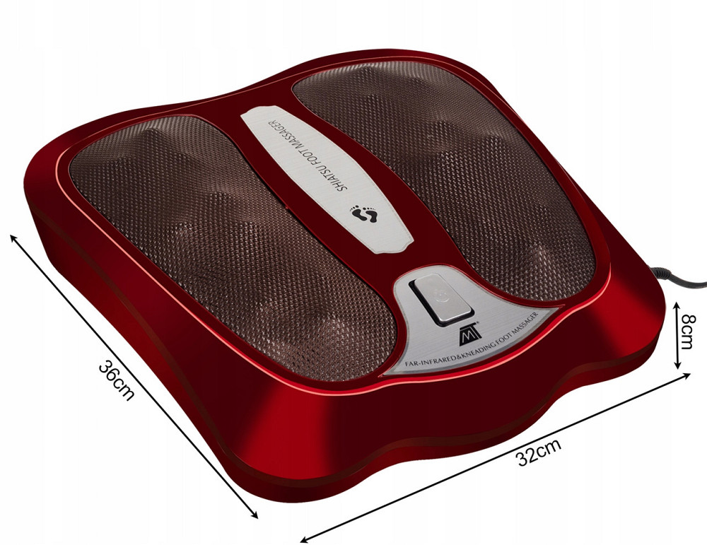 Масажер для ніг шиацу з підігрівом 18 обертових сфер Malatec (16725) Нововолинськ - фото 9