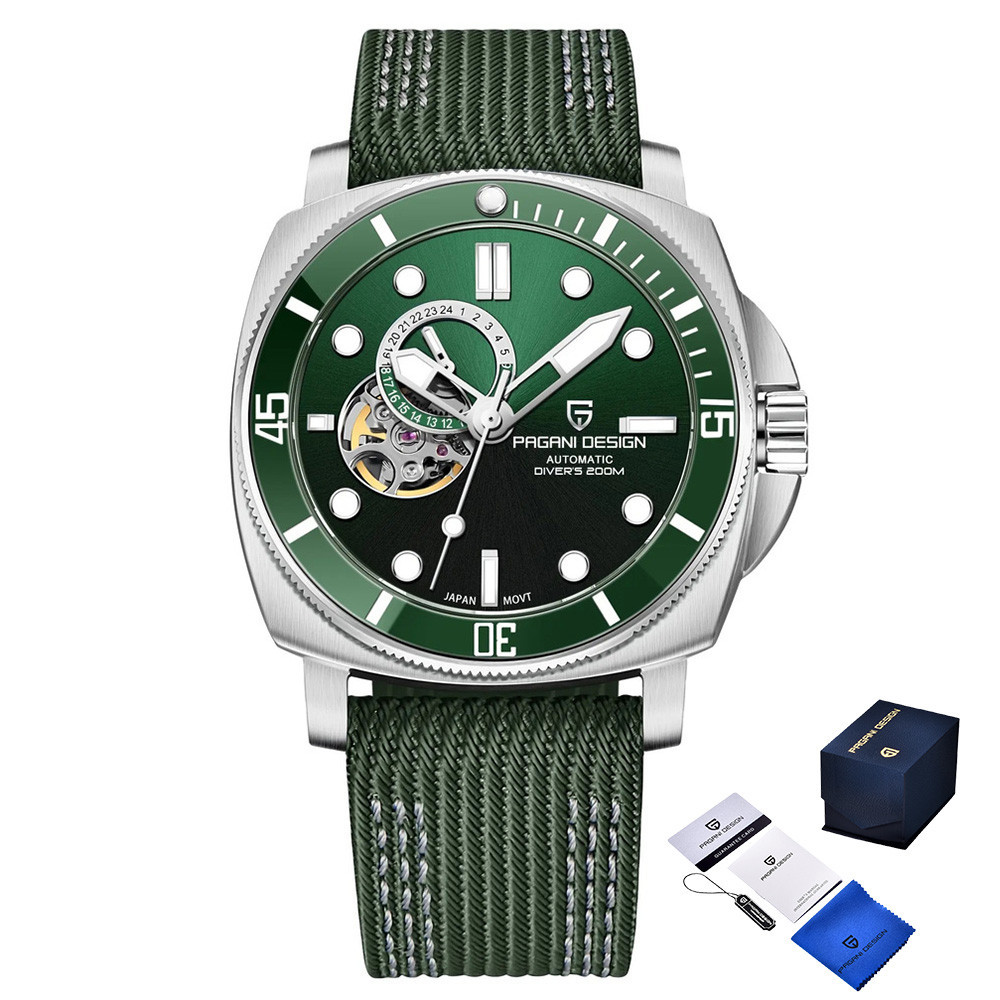 Pagani Design PD-1736 Silver-Green SBR Київ - фото 1