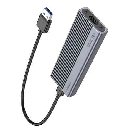 Зовнішня кишеня для SSD HOCO HB47 M. 2 Enclosure, сіра Винница