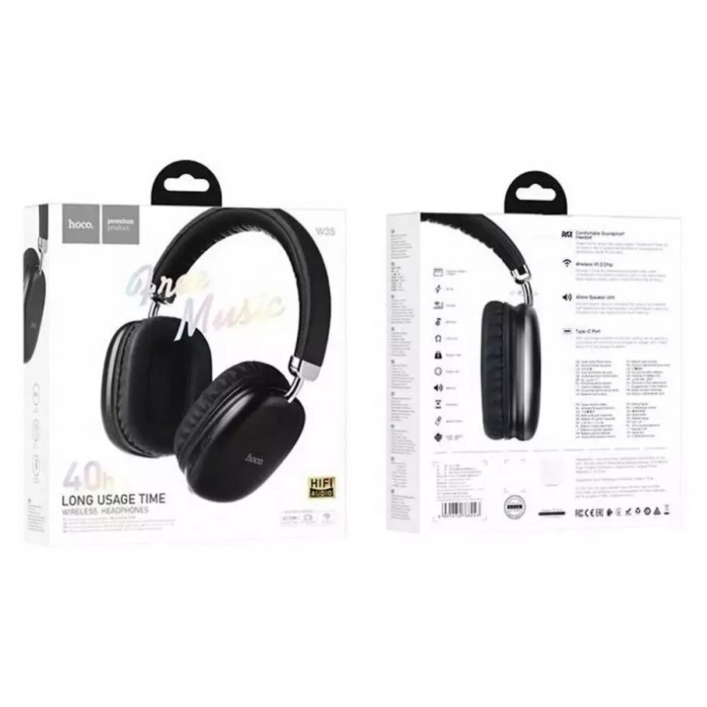 Беспроводные наушники Hoco W35 wireless headphones черные Львов - изображение 6