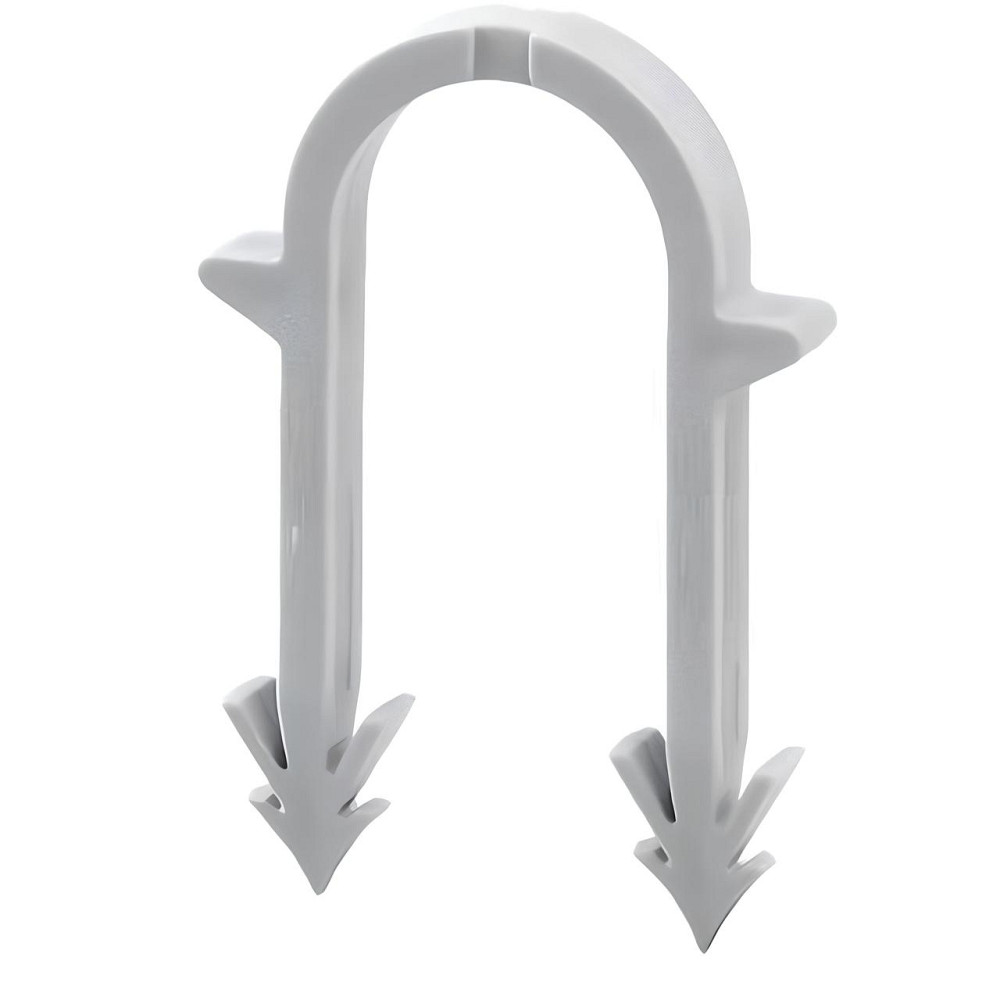 Гарпун-скоба для кріплення труби теплої підлоги Ø16 довжина 55мм біла (уп.100шт) (000006867) Київ - фото 1