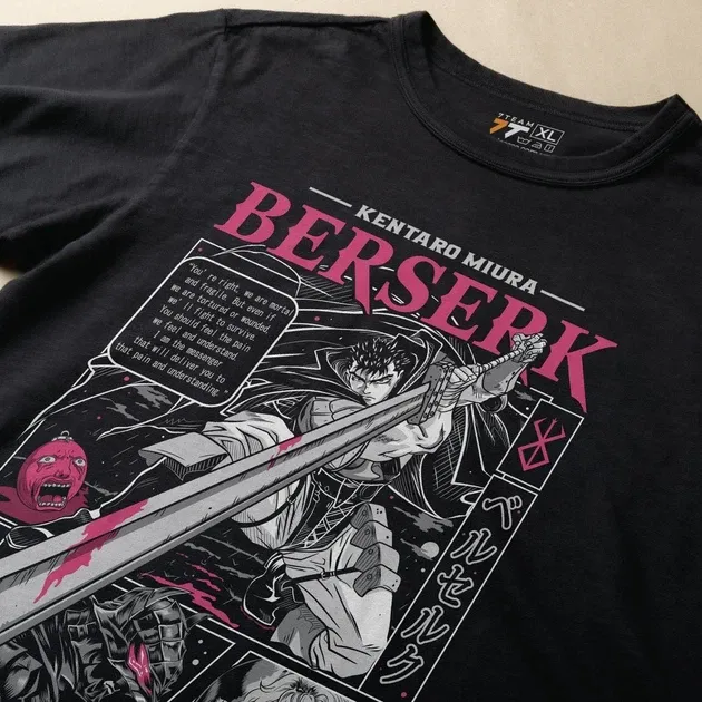Футболка для подростка мальчика с принтом Берсерк Манга Размер 160 Anime10733 Днепр - изображение 3