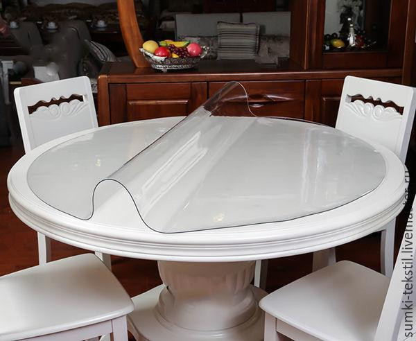М'яке скло Прозора силіконова скатертина на стіл Soft Glass Захист для меблів 1.0х1.8м Київ - фото 3