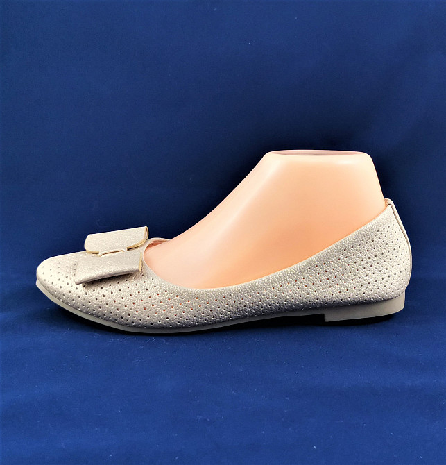 . Балетки Жіночі Бежеві Мокасини Туфлі (розміри: 36,38,40) - 83-5 Дніпро - фото 4