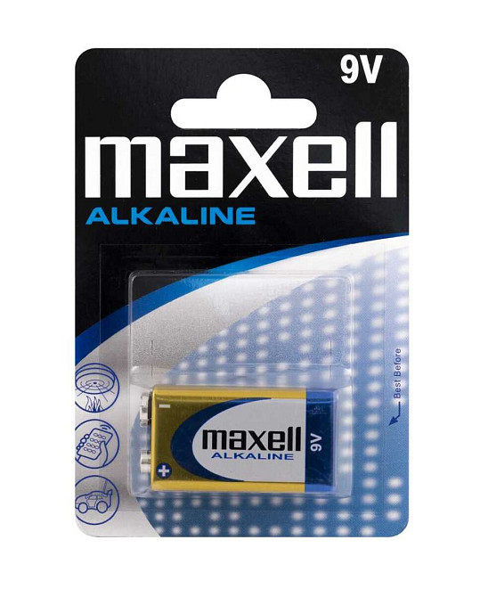 Батарейка MAXELL 6LR61 1PK BLISTER 1шт (M-723761.05.EU) (4902580150259) Київ - фото 1