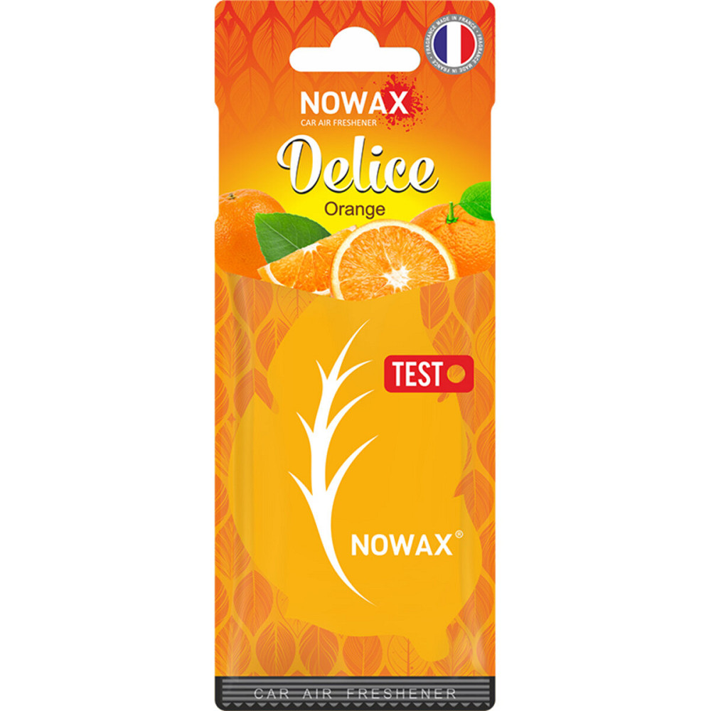 Ароматизатор повітря целюлозний Nowax серія Delice - Orange Київ - фото 1
