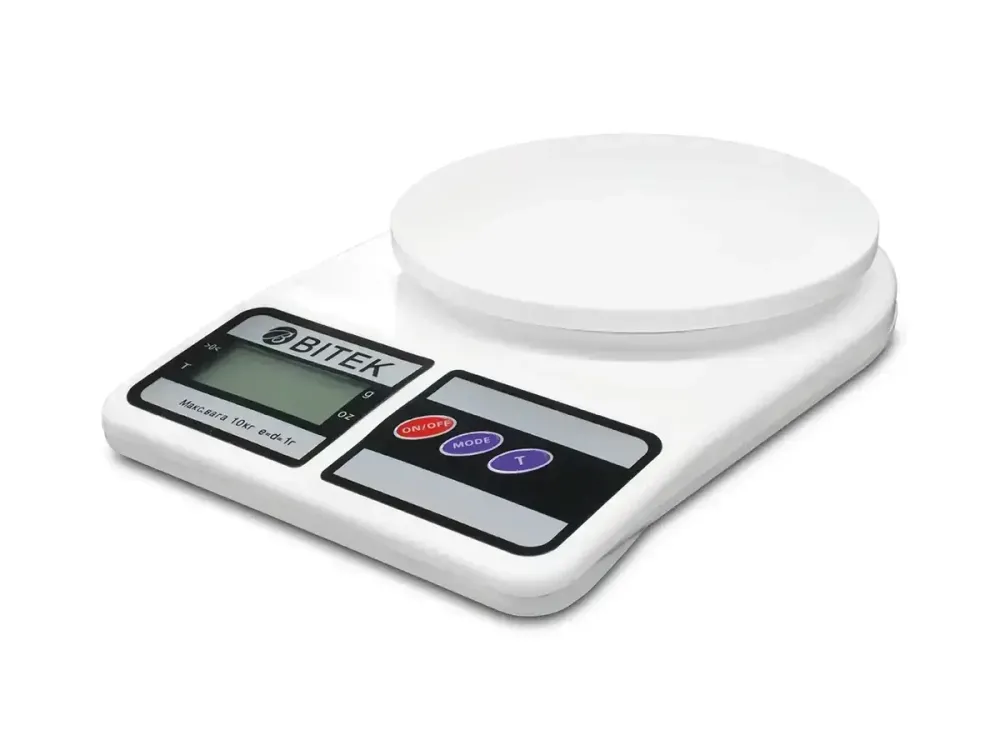 Електронні побутові ваги BITEK BT-400 до 10 кг, кухонні, точні, компактні, з дисплеєм, мк Одеса - фото 3