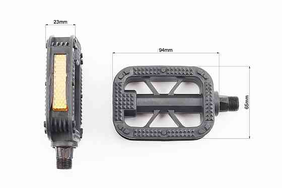 Педалі CHILD 9/16" (90x65x20mm) пластикові, чорні (без підшипників) Київ