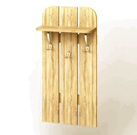 Вішалка-щит для одягу "Диурбель" ваніль Миколаїв - фото 1