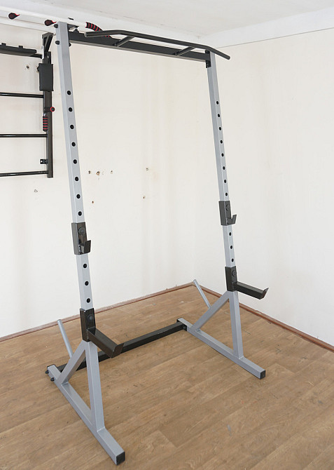 Скамья регулируемая + Сыловие стойки с страховкой и турником Стойки, скамьи для жима и приседаний Киев - изображение 3