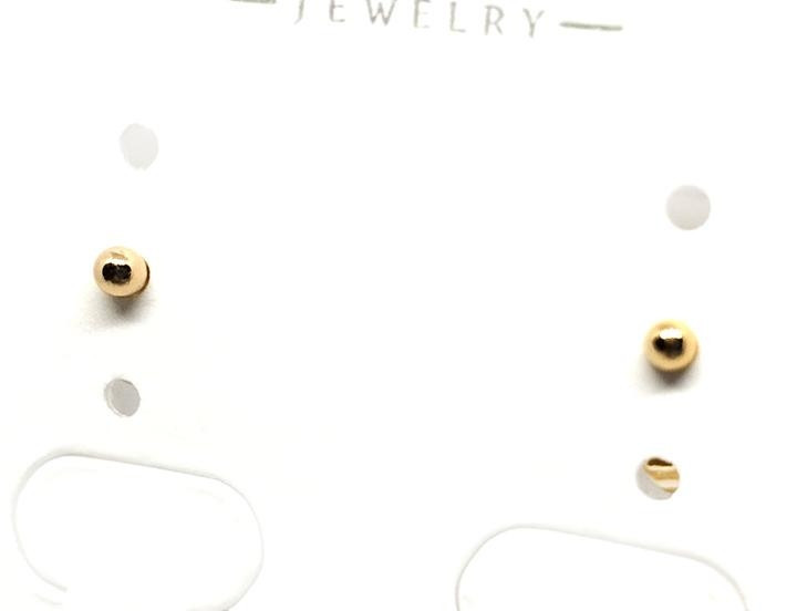 Сережки пусети золотисті XuPing Київ - фото 1