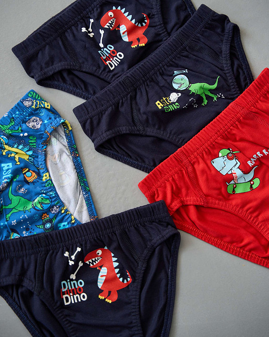 Трусики дитячі на хлопчика - Мікс з динозаврами (5 шт. в уп) Nicoletta 41616 Київ - фото 3