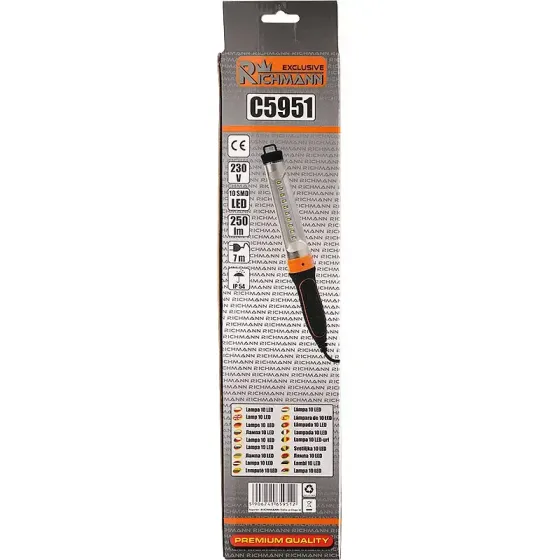 Лампа для СТО світлодіодна Richmann 10 LED для СТО 220V 7м шнур (C5951) Коломия