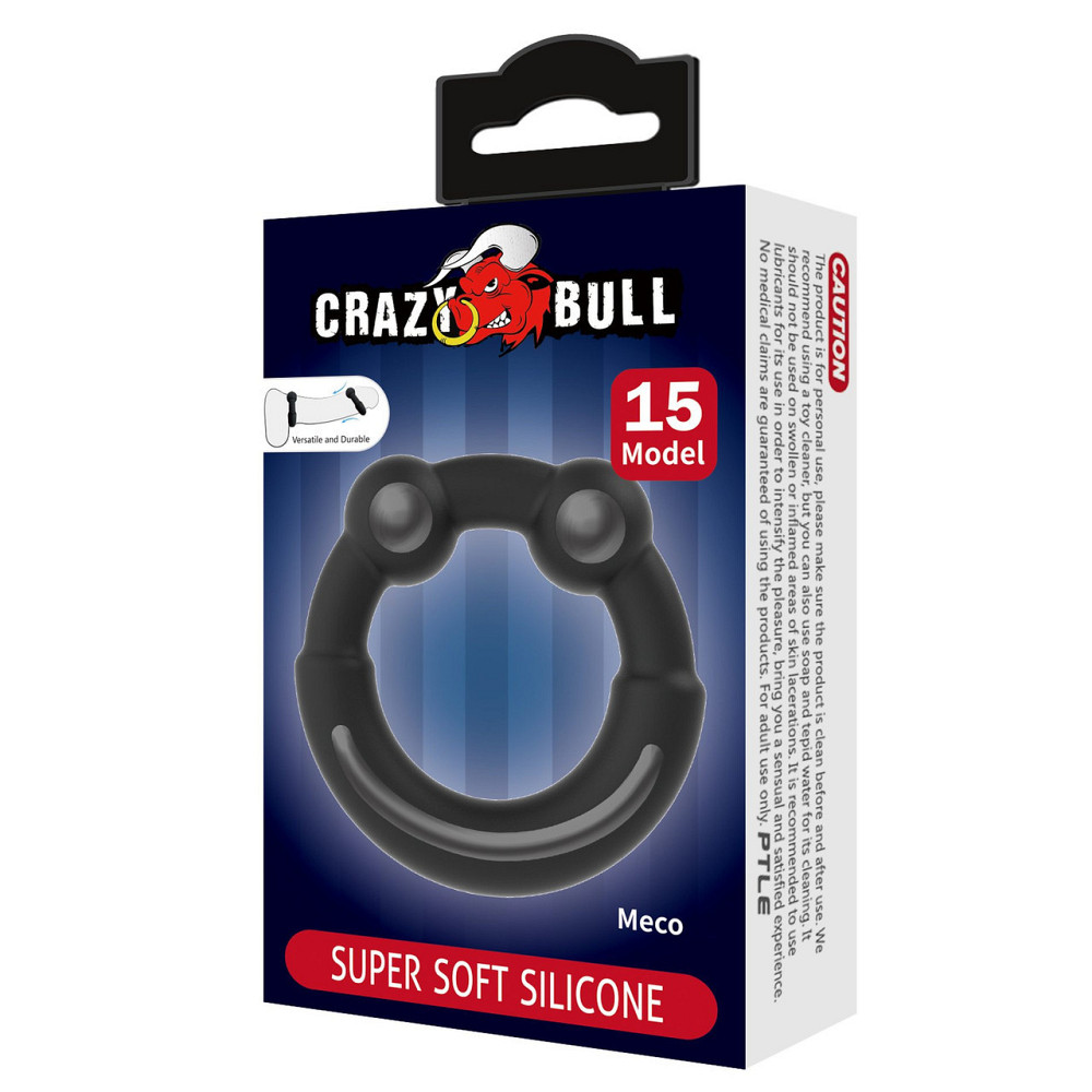 Ерекційне кільце Crazy Bull №15 - Meco super soft silicone, BI-210362 Sex Aura Київ - фото 7