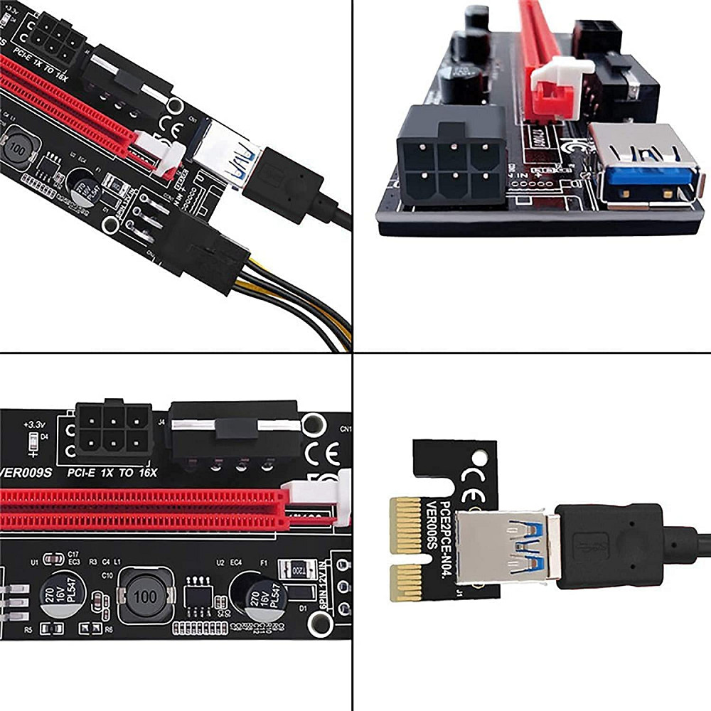 Райзер PCI Express VER009S USB 3.0 адаптер для відеокарти 16x Луцк - изображение 3
