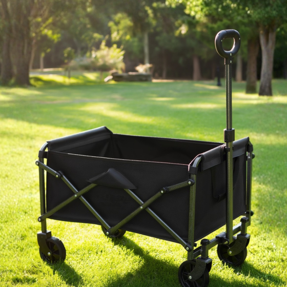 Візок складаний на 68.5 л для транспортування речей і продуктів, універсальний для походів у магазин, кемпінг, перевезення Кам'янець-Подільський