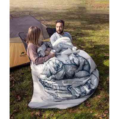 Спальний мішок Naturehike двомісний NH21MSD06 темно-синій (6927595795323) Вінниця