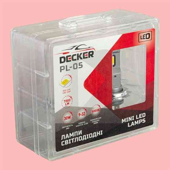Светодиодные лампы Decker LED PL-05 5000K H7 45W 9-32V Киев