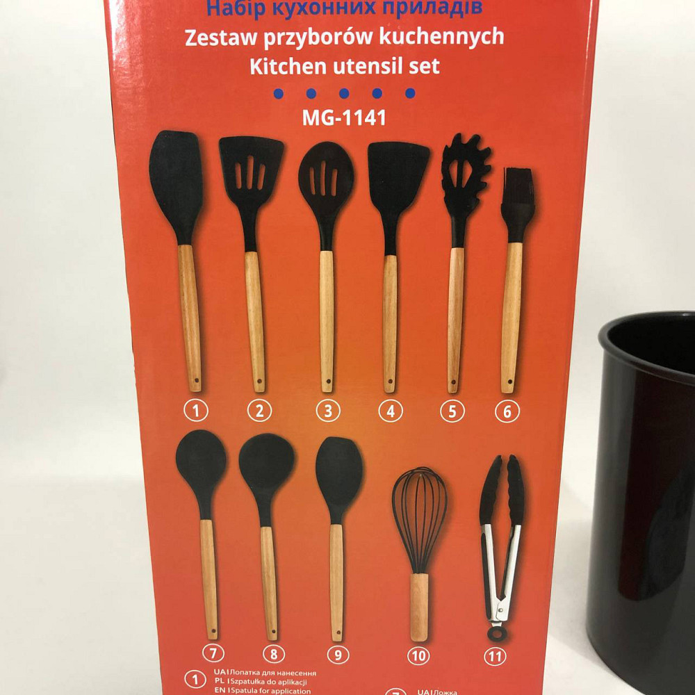 Настольные наборы кухонных принадлежностей, Набор удобных силиконовых кухонных аксессуаров DJ-36 Львов - изображение 16