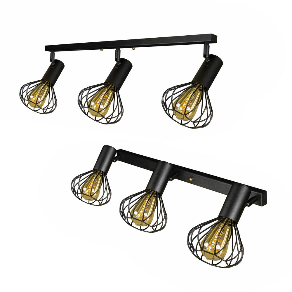 Стельовий поворотний світильник лофт Е27-3 Lotus NL 1415-3 Київ - фото 1