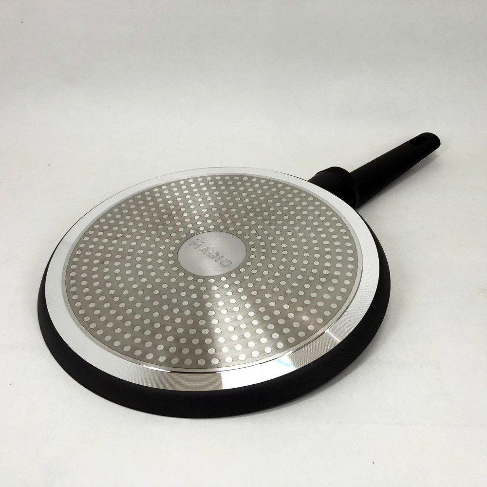 Сковородка для блинов антипригарная MAGIO MG-1169 24 см, Кухонная блинная сковородка YK-63 Львов - изображение 10