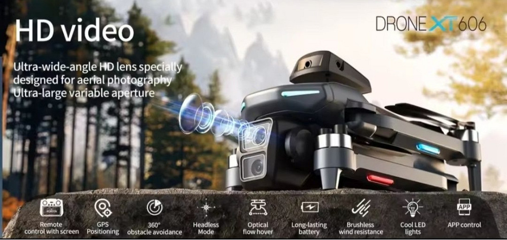 XT606 MAX GPS з великим екраном квадрокоптер 3км. Харків - фото 2