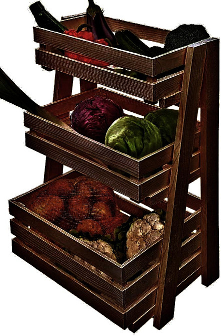 Стелаж для овочів і фруктів "Скорінта" капучино Миколаїв - фото 1