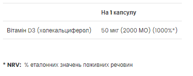 Витамин Д VpLab Vitamin D3 2000 IU 180 softgels Киев