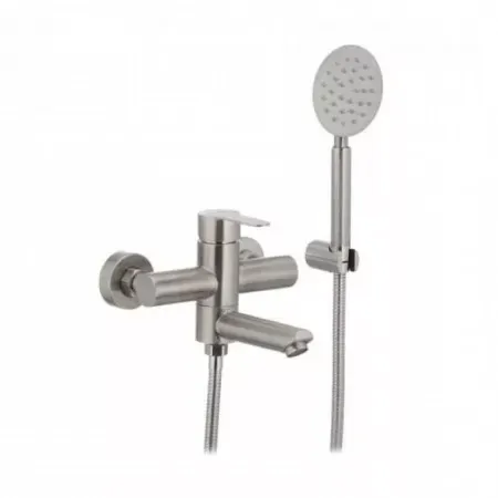 Смеситель для ванны с душевым гарнитуром WEZER EKO3-09 сатин Киев - изображение 1