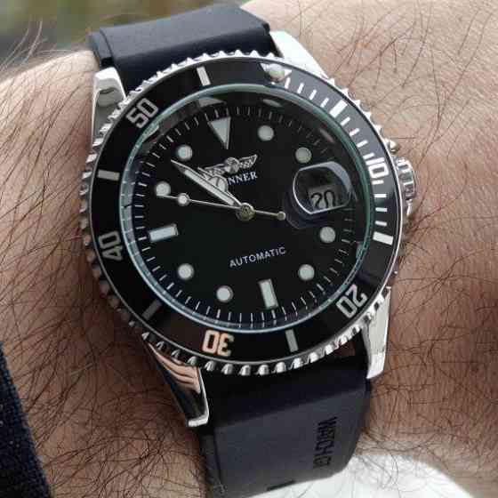 Годинник чоловічий механічний наручний Winner Basel R-Series (2 ремінці) Вінниця