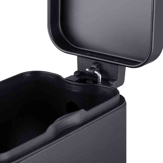 Відро для сміття з плавним закриттям прямокутне Mixxus Premium Quadro-TC0105 Black 5 л колір чорний ( 25320 ) Харьков