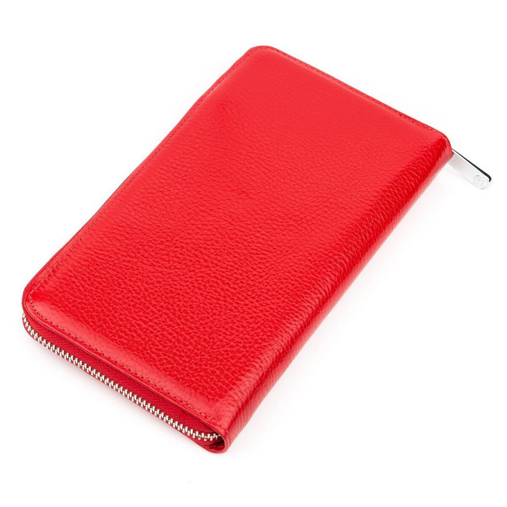 Гаманець-клатч жіночий шкіряний Червоний (KARYA) Київ - фото 6