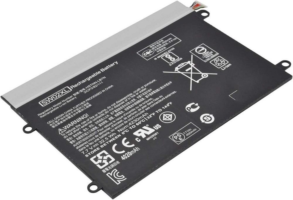 Аккумулятор для ноутбука HP x2 210 G2 / 10-P (SW02XL), 7.7V, 32.5Wh, 4000mAh, Hubei Киев - изображение 12