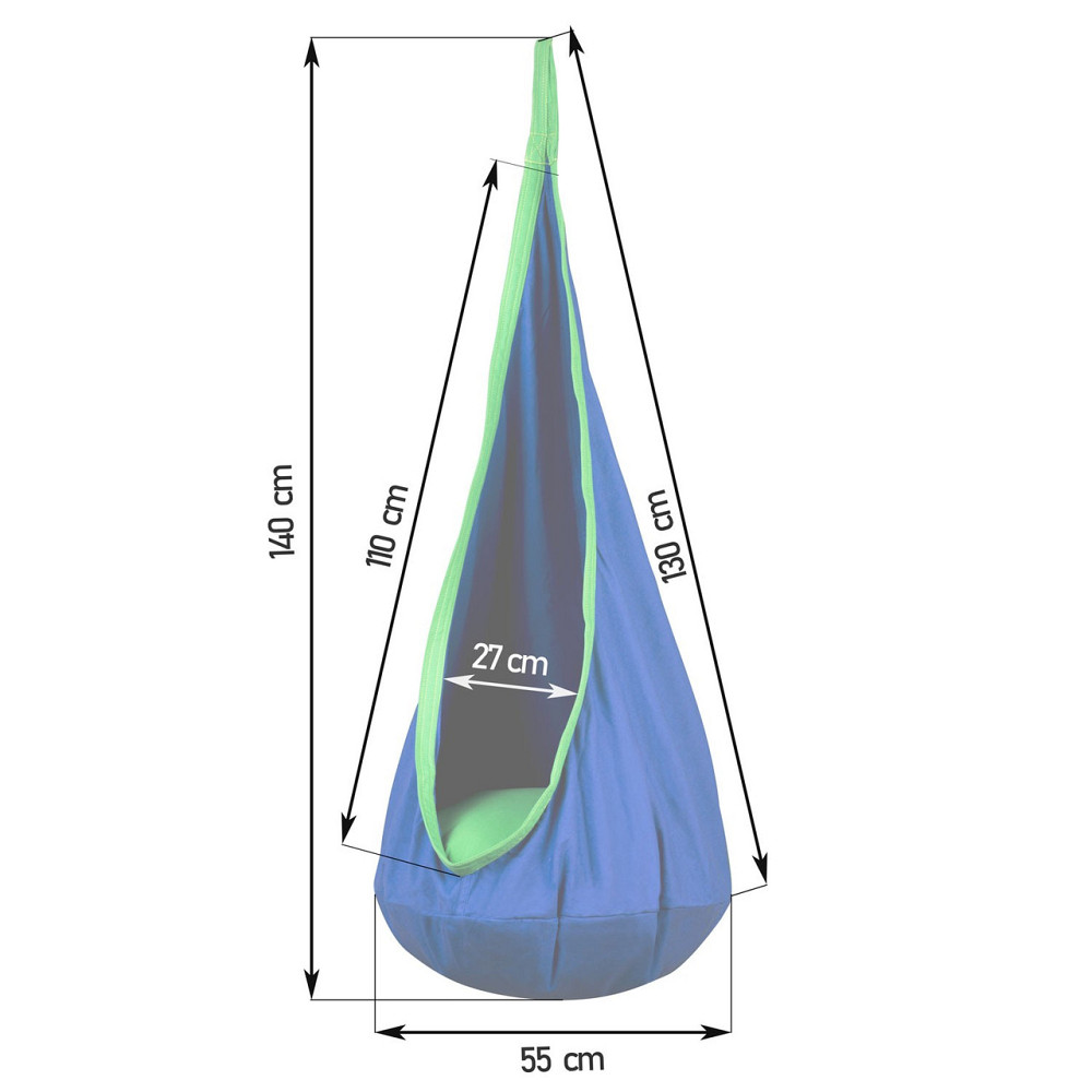 Крісло-кокон підвісне Neo-Sport, синє Київ - фото 7
