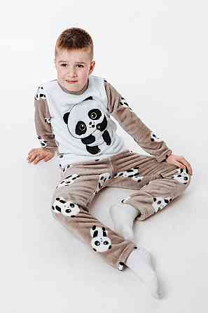 Пижама детская, тёплая, кофейная,топ Крохатушка одяг Киев