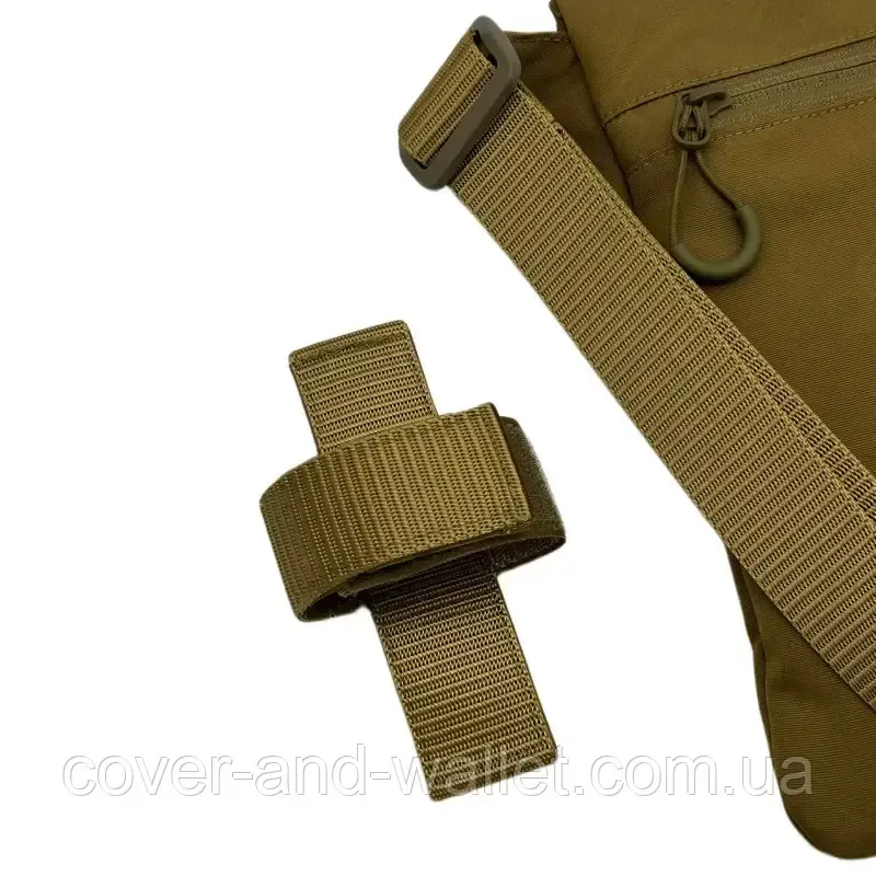 Мужская тактическая сумка мессенджер через плечо на липучке в цвете койот 902722 Киев - изображение 6