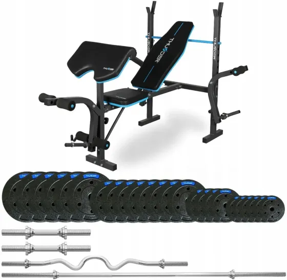 Тренажер Thunder SET-VIGOR-A-HBG-04 Zestaw Kulturystyczny 117,5KG Київ