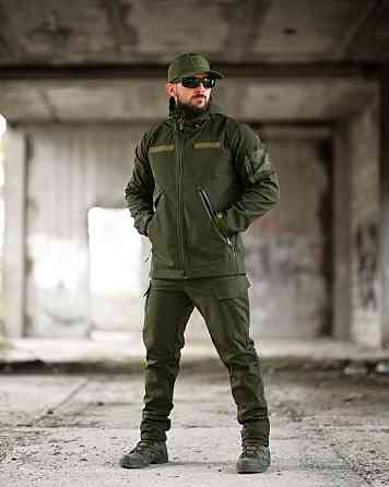 Демисезонный тактический костюм софтшел DEMENTIOZ олива ВТ6843 Одесса