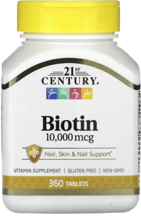 Биотин 21st Century Biotin 10,000 mcg 360 таб Киев
