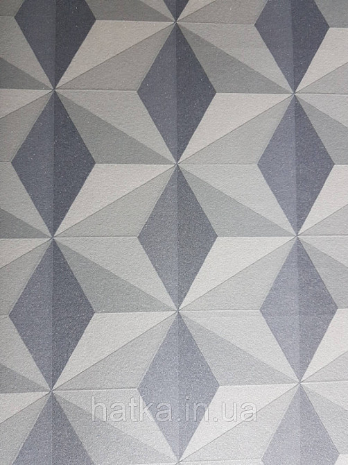 Обои виниловые на флизелине AS creation New-life геометрия фигуры черные серые бежевые точки серебром Киев - изображение 1