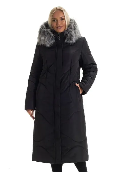 Женская зимняя куртка  пуховик пальто с натуральным мехом. 48-66р Киев - изображение 4