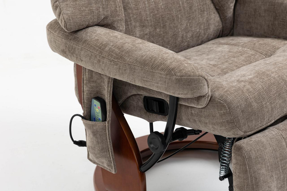 Крісло для відпочинку Avko Style ARMH 002 Cappuccino з масажем, підігрівом і підставкою для ніг Київ - фото 9