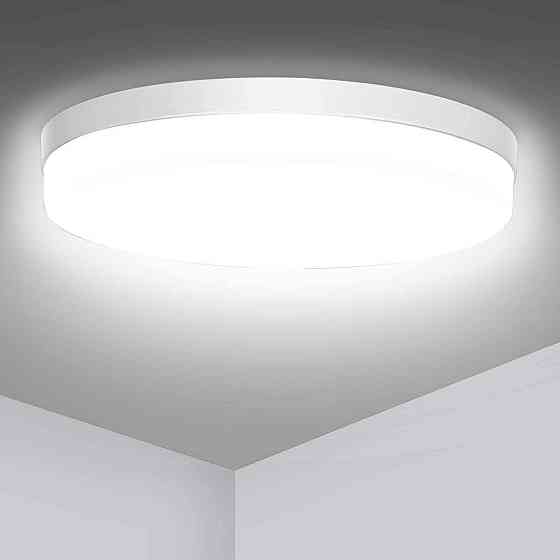 Світильник стельовий круглий LED 23 см, 36W, холодне біле світло 6500K, вбудована лампа світлодіодна Київ