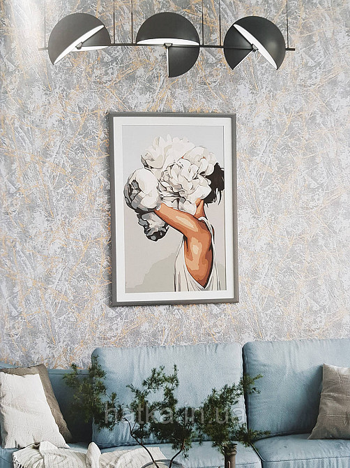 Обои виниловые на флизелине Sintra Edelina однотонные тонкая полоска эффект размытости белые Киев - изображение 1