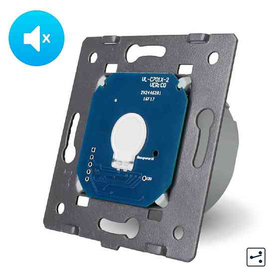 LIVOLO Сенсорний безшумний вимикач LIVOLO 0dB, прохідний / перехресний, 5А 230В, без нейтралі ( Коломия