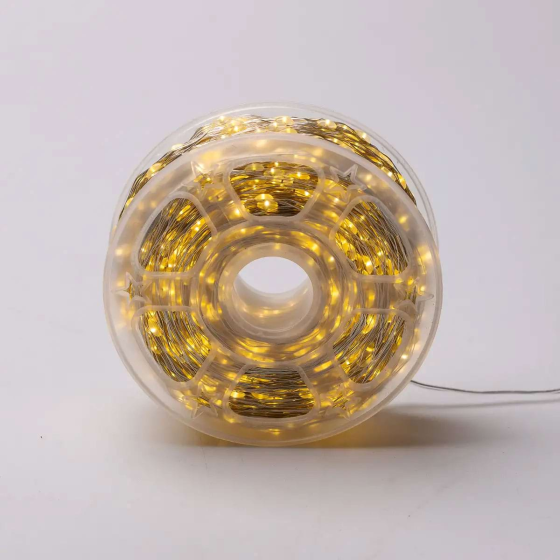 Гірлянда "Роса" на пульті, 200 м, 2000 LED, білий провід Київ