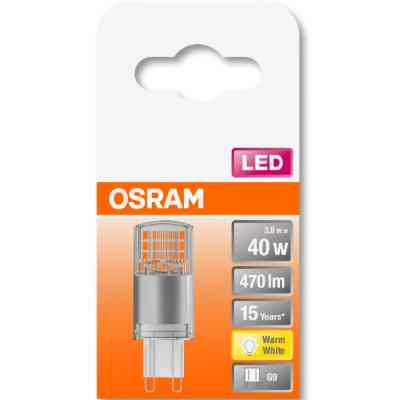 Лампочка Osram LEDPIN40 3,8W/827 230V CL G9 10X1 (4058075432390) Винница