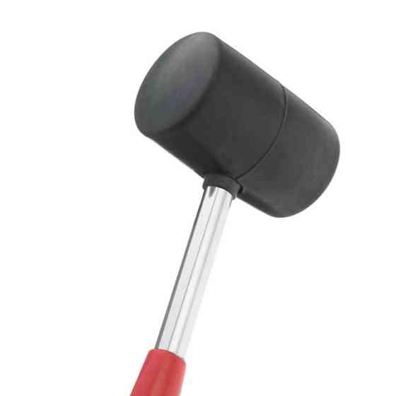 Киянка гумова, 680 г, 60 мм, чорна гума, металева ручка INTERTOOL HT-0232 Киев