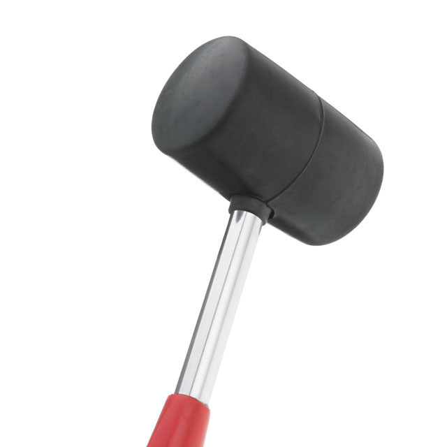 Киянка гумова, 680 г, 60 мм, чорна гума, металева ручка INTERTOOL HT-0232 Киев - изображение 3
